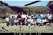 Attendee's of the Reunion pose in front of #90-00219 at Felkar Army Airfield.