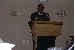 SSG Burris read the narrative for the "Missing Man" ceremony before dinner.