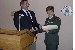 LTC Louise Terrel, Commander of the 1/222 Avn Reg becomes and "Honorary Hillclimber."